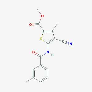 Methyl 4-cyano-3-methyl-5-[(3-methylbenzoyl)amino]-2-thiophenecarboxylate