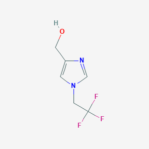 molecular formula C6H7F3N2O B2785034 [1-(2,2,2-trifluoroethyl)-1H-imidazol-4-yl]methanol CAS No. 1698961-99-7