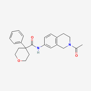 molecular formula C23H26N2O3 B2785040 N-(2-乙酰-1,2,3,4-四氢异喹啉-7-基)-4-苯基四氢-2H-吡喃-4-甲酸酰胺 CAS No. 1207006-02-7