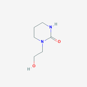 molecular formula C6H12N2O2 B2785054 1-(2-Hydroxy-ethyl)-tetrahydro-pyrimidin-2-one CAS No. 53386-63-3