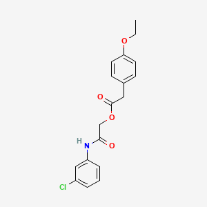 [(3-Chlorophenyl)carbamoyl]methyl 2-(4-ethoxyphenyl)acetate