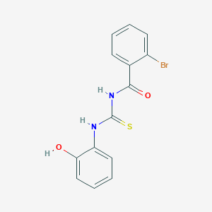 molecular formula C14H11BrN2O2S B278510 2-bromo-N-[(2-hydroxyphenyl)carbamothioyl]benzamide 