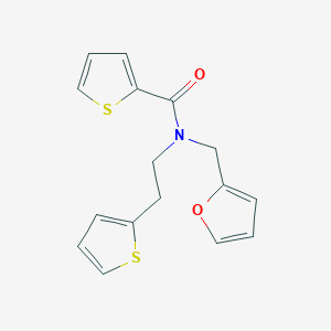 B2785106 N-(furan-2-ylmethyl)-N-(2-(thiophen-2-yl)ethyl)thiophene-2-carboxamide CAS No. 1396793-11-5