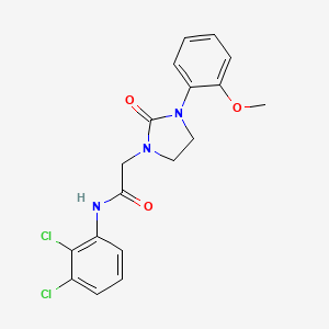 B2785115 N-(2,3-dichlorophenyl)-2-(3-(2-methoxyphenyl)-2-oxoimidazolidin-1-yl)acetamide CAS No. 1251557-63-7