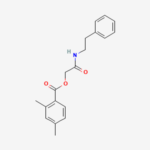 B2785116 2-Oxo-2-(phenethylamino)ethyl 2,4-dimethylbenzoate CAS No. 2309797-09-7