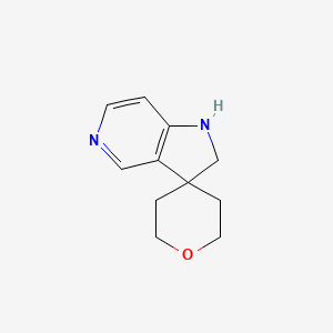 molecular formula C11H14N2O B2785146 2',3'-二氢螺[氧杂环戊-4,1'-吡咯[3,2-c]吡啶] CAS No. 2251054-35-8
