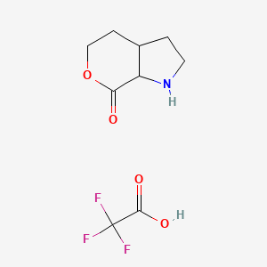 molecular formula C9H12F3NO4 B2785167 Hexahydropyrano[3,4-b]pyrrol-7(2H)-one 2,2,2-trifluoroacetate CAS No. 1423023-84-0