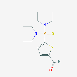 molecular formula C13H23N2OPS2 B2785217 5-[Bis(diethylamino)phosphinothioyl]thiophene-2-carbaldehyde CAS No. 211993-94-1