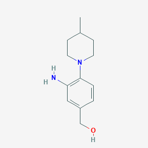 (3-Amino-4-(4-methylpiperidin-1-yl)phenyl)methanol