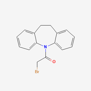 molecular formula C16H14BrNO B2785220 1-{2-Azatricyclo[9.4.0.0,3,8]pentadeca-1(15),3,5,7,11,13-hexaen-2-yl}-2-bromoethan-1-one CAS No. 43170-50-9