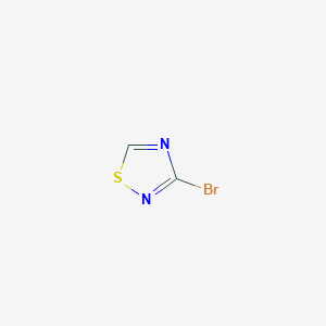 molecular formula C2HBrN2S B2785225 3-Bromo-1,2,4-thiadiazole CAS No. 1036990-54-1