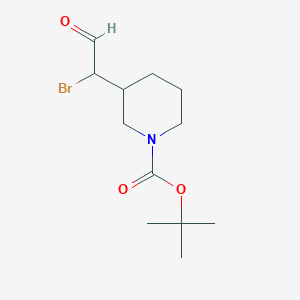 Tert-butyl 3-(1-bromo-2-oxoethyl)piperidine-1-carboxylate