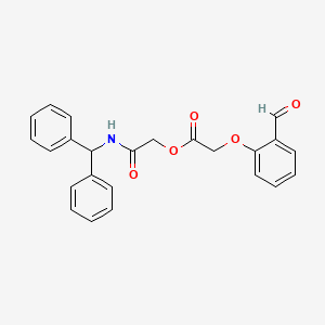 molecular formula C24H21NO5 B2785228 [2-(Benzhydrylamino)-2-oxoethyl] 2-(2-formylphenoxy)acetate CAS No. 474961-94-9
