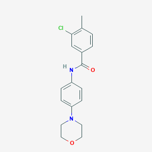 molecular formula C18H19ClN2O2 B278523 3-chloro-4-methyl-N-[4-(4-morpholinyl)phenyl]benzamide 