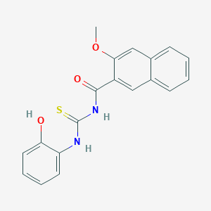 N-[(2-hydroxyphenyl)carbamothioyl]-3-methoxynaphthalene-2-carboxamide
