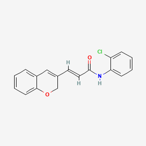 molecular formula C18H14ClNO2 B2785252 (2E)-N-(2-chlorophenyl)-3-(2H-chromen-3-yl)prop-2-enamide CAS No. 887346-99-8