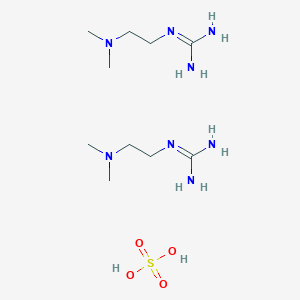 molecular formula C10H30N8O4S B2785254 Bis(1-[2-(dimethylamino)ethyl]guanidine), sulfuric acid CAS No. 905300-72-3