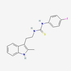 molecular formula C18H18IN3S B2785273 1-(4-iodophenyl)-3-[2-(2-methyl-1H-indol-3-yl)ethyl]thiourea CAS No. 847388-76-5