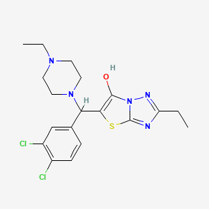 5-((3,4-Dichlorophenyl)(4-ethylpiperazin-1-yl)methyl)-2-ethylthiazolo[3,2-b][1,2,4]triazol-6-ol