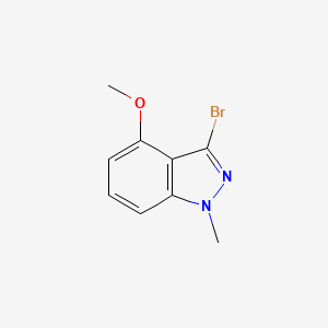 molecular formula C9H9BrN2O B2785294 3-Bromo-4-methoxy-1-methyl-1H-indazole CAS No. 1779786-94-5