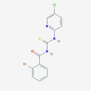 2-bromo-N-[(5-chloropyridin-2-yl)carbamothioyl]benzamide