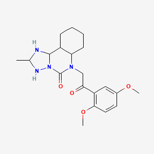 6-[2-(2,5-dimethoxyphenyl)-2-oxoethyl]-2-methyl-5H,6H-[1,2,4]triazolo[1,5-c]quinazolin-5-one
