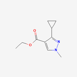 molecular formula C10H14N2O2 B2785313 Ethyl 3-cyclopropyl-1-methyl-1H-pyrazole-4-carboxylate CAS No. 1619238-77-5