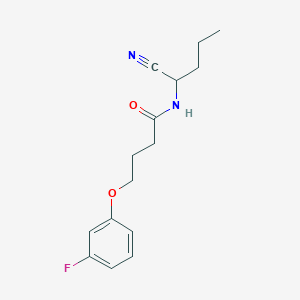molecular formula C15H19FN2O2 B2785315 N-(1-cyanobutyl)-4-(3-fluorophenoxy)butanamide CAS No. 1311802-79-5