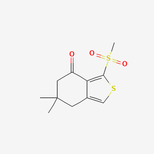 molecular formula C11H14O3S2 B2785324 6,6-Dimethyl-3-methylsulfonyl-5,7-dihydro-2-benzothiophen-4-one CAS No. 882270-24-8
