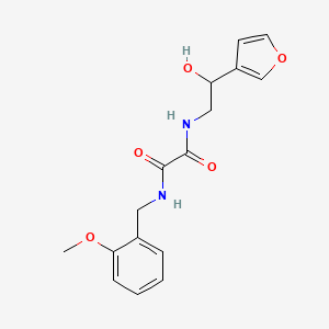 molecular formula C16H18N2O5 B2785326 N1-(2-(furan-3-yl)-2-hydroxyethyl)-N2-(2-methoxybenzyl)oxalamide CAS No. 1396576-69-4