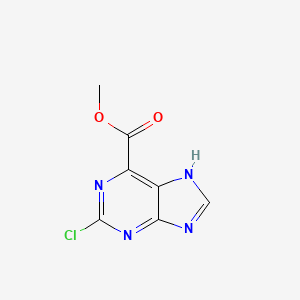 molecular formula C7H5ClN4O2 B2785329 Methyl 2-chloro-7h-purine-6-carboxylate CAS No. 1446407-09-5