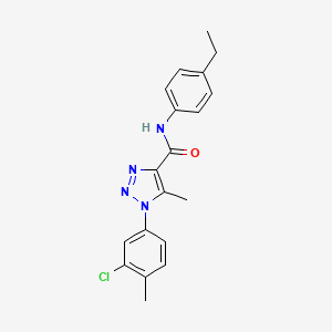 1-(3-chloro-4-methylphenyl)-N-(4-ethylphenyl)-5-methyl-1H-1,2,3-triazole-4-carboxamide