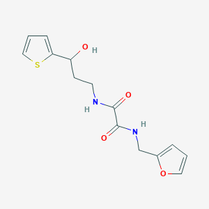 N'-[(furan-2-yl)methyl]-N-[3-hydroxy-3-(thiophen-2-yl)propyl]ethanediamide