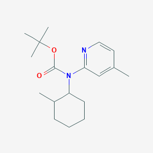 molecular formula C18H28N2O2 B2785342 Tert-butyl N-(2-methylcyclohexyl)-N-(4-methylpyridin-2-yl)carbamate CAS No. 1260807-25-7