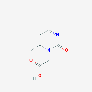 molecular formula C8H10N2O3 B2785346 (4,6-dimethyl-2-oxopyrimidin-1(2H)-yl)acetic acid CAS No. 1179377-17-3; 129189-56-6