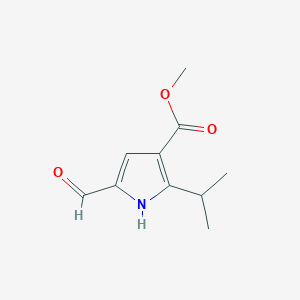 molecular formula C10H13NO3 B2785351 Methyl 5-formyl-2-(propan-2-yl)-1H-pyrrole-3-carboxylate CAS No. 2095410-30-1