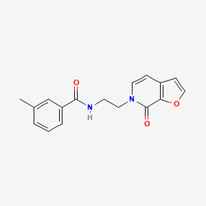 molecular formula C17H16N2O3 B2785352 3-methyl-N-(2-(7-oxofuro[2,3-c]pyridin-6(7H)-yl)ethyl)benzamide CAS No. 2034272-11-0