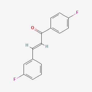 molecular formula C15H10F2O B2785373 (E)-3-(3-fluorophenyl)-1-(4-fluorophenyl)prop-2-en-1-one CAS No. 1449399-98-7