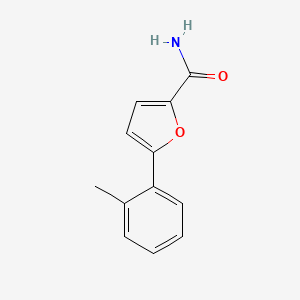 molecular formula C12H11NO2 B2785376 5-(2-Methylphenyl)furan-2-carboxamide CAS No. 1266883-85-5