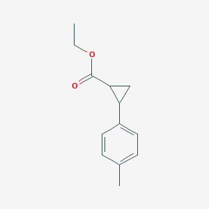 molecular formula C13H16O2 B2785379 Ethyl 2-(4-methylphenyl)cyclopropanecarboxylate CAS No. 97023-67-1