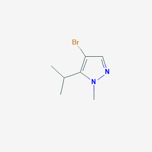 molecular formula C7H11BrN2 B2785388 4-Bromo-1-methyl-5-propan-2-ylpyrazole CAS No. 1526231-22-0