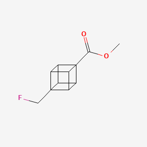 molecular formula C11H11FO2 B2785398 methyl (1s,2R,3r,8S)-4-(fluoromethyl)cubane-1-carboxylate CAS No. 1350822-06-8