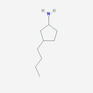 molecular formula C9H19N B2785399 3-butylcyclopentan-1-amine, Mixture of diastereomers CAS No. 1339583-07-1