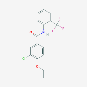 3-chloro-4-ethoxy-N-[2-(trifluoromethyl)phenyl]benzamide