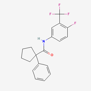 N-(4-Fluoro-3-(trifluoromethyl)phenyl)(phenylcyclopentyl)formamide
