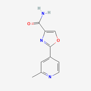 molecular formula C10H9N3O2 B2785436 2-(2-Methylpyridin-4-yl)-1,3-oxazole-4-carboxamide CAS No. 1801345-31-2