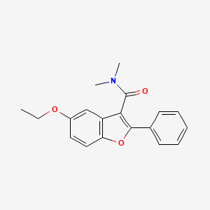 molecular formula C19H19NO3 B2785441 5-ethoxy-N,N-dimethyl-2-phenyl-1-benzofuran-3-carboxamide CAS No. 300557-47-5