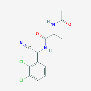 molecular formula C13H13Cl2N3O2 B2785452 N-[cyano(2,3-dichlorophenyl)methyl]-2-acetamidopropanamide CAS No. 1375874-18-2