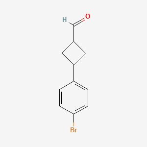 molecular formula C11H11BrO B2785457 3-(4-Bromo-phenyl)-trans-cyclobutanecarbaldehyde CAS No. 1782303-62-1