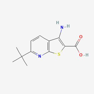 3-Amino-6-tert-butylthieno[2,3-b]pyridine-2-carboxylic acid